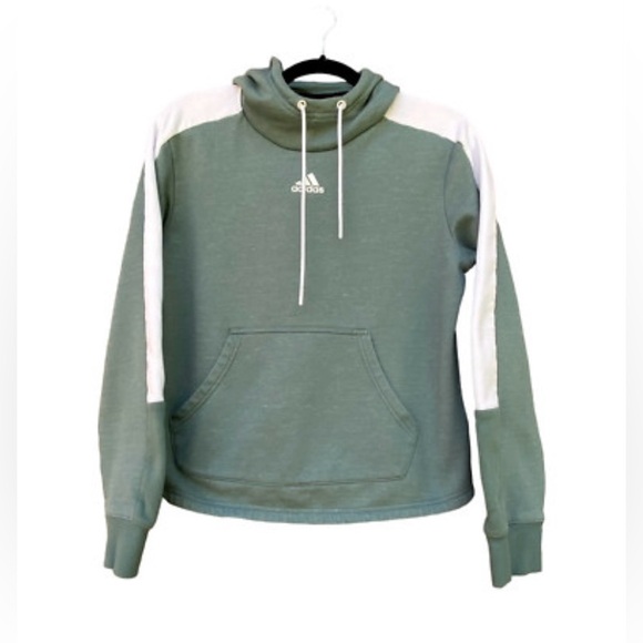 Adidas Sage and White Pullover - Picture 1 of 9